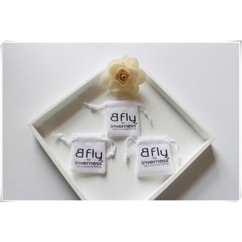 White Velvet bag customized gold Logo velvet Gift Bags velvet Jewellry drawing Pouch