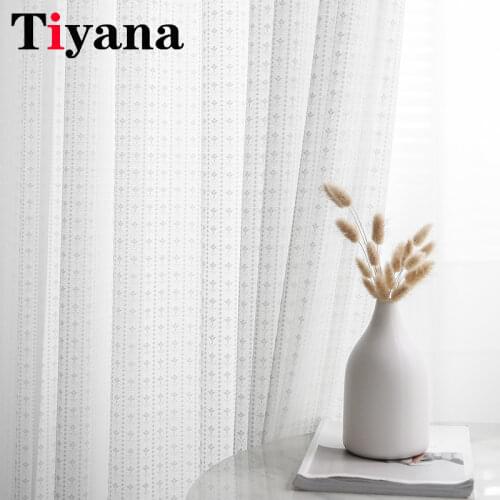 White Embroidered Voile Curtains For Bedroom Window Curtain For Living Room Sheer tulle Curtain Blinds Custom Made Drapes ZH479Z