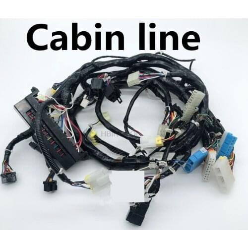 For PC 200-6 6D95 small nose excavator cab indoor line Imported products high-quality excavator cab cab accessories