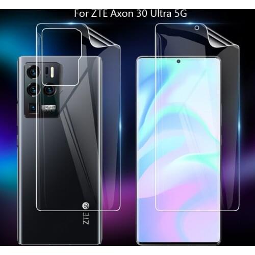 For ZTE Axon 30 Ultra Pro Plus 5G Clear TPU / Matte Anti-Fingerprints Hydrogel Full Cover Soft Screen Protector Film (Not Glass)