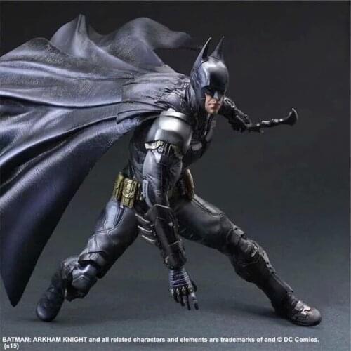 PLAY ARTS 27cm Arkham Knight Original Black Version Action Figure Model Toys