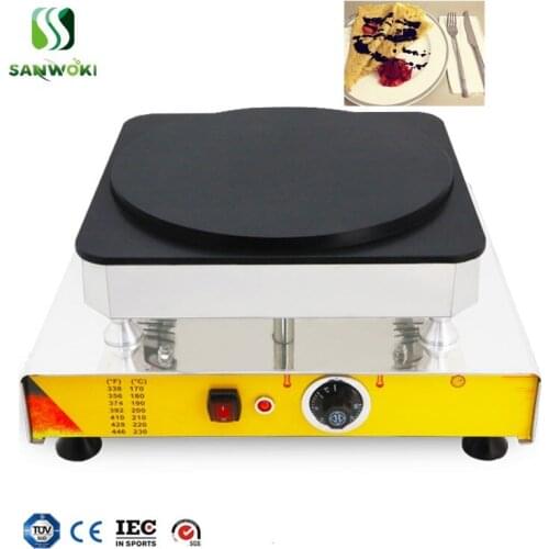 Commercial French Crepe Makers Griddle 220V 110V Electric Pancake Making Machines Baking Roti Chapati Pan Cake Irons