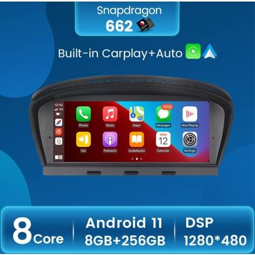 Fellostar 8.8'' Android 11 8+256G Car Navigation For BMW 5 Series E60 E61 E62 E63 E64 E90 E91 E92 Wireless carplay DSP IPS 4G