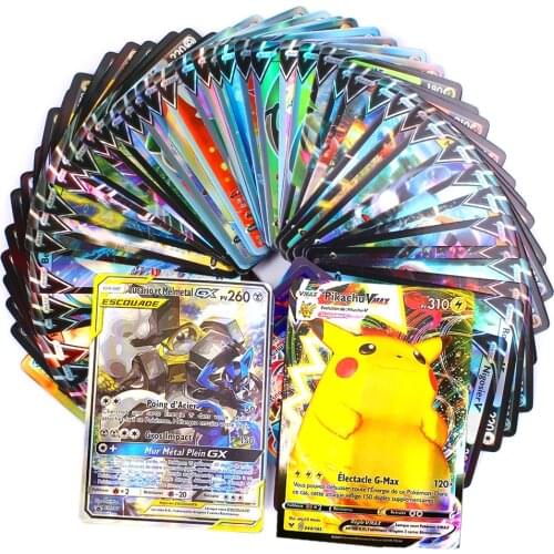 French Pokemon Shining Card Featuring V VMAX Gx Tag Team MEGA EX Tarak Best Selling Children TOMY Pokemon Cards Battle Toy Gift