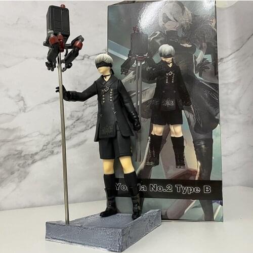 NieR Automata Figure Toy YoRHa 9S No. 2 B Type With Weapon YoRHa Figure Collectible Model Toy 30cm 1/6 scale
