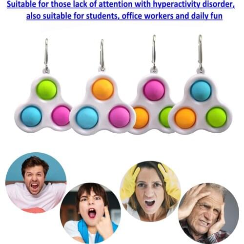 New Fidget Simple Dimple Toy Brain Fat Toys Stress Relief Hand Fidget Toys For Kids Adults Early Educational Autism Special Need