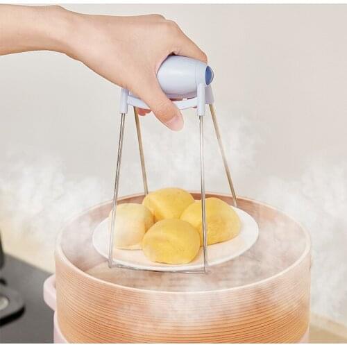 Oven Anti-scald Clip Microwave Air Fryer Accessory Clamp Holder Tong Heat Insulation ​Lifting Tray Bowl Clip Kitchen Gadget