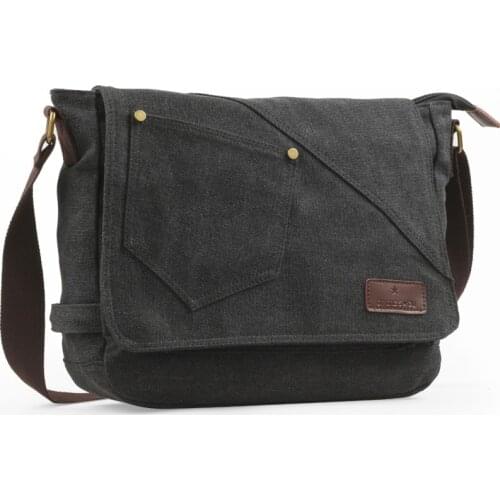 Mens Canvas Crossbody Casual Shoulder Bags Vintage Messenger Travel handbags Fashion student Scholl Bag Briefcase Laptop bag