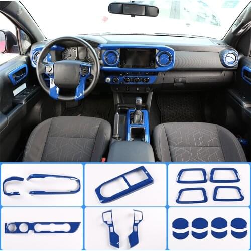 Car Steering Wheel Dashboard Gears Panel,Inner Handle Frame Sticker,For Toyota Tacoma 2016-2020,Interior Modification Accessory