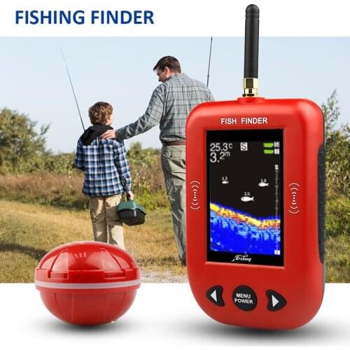 F3C Portable Fish Finder Wireless Sonar 200m Distance Alarm Fishing Echo Sounder Lake Sea Fishing