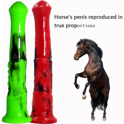 Animal Dildo Dog Horse Wolf Penis Sex Toys For Women Vagina Anal Stimulation Silicone Realistic Dildos With Strong Suction Cup