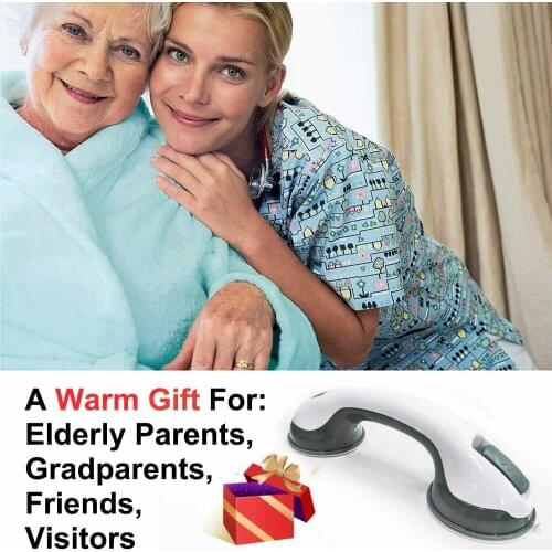 Bathroom Suction Cup Handle Grab Bar Toilet Bath Shower Tub Bathroom Shower Handrail Grab Handle Rail Grip for Elderly Safety