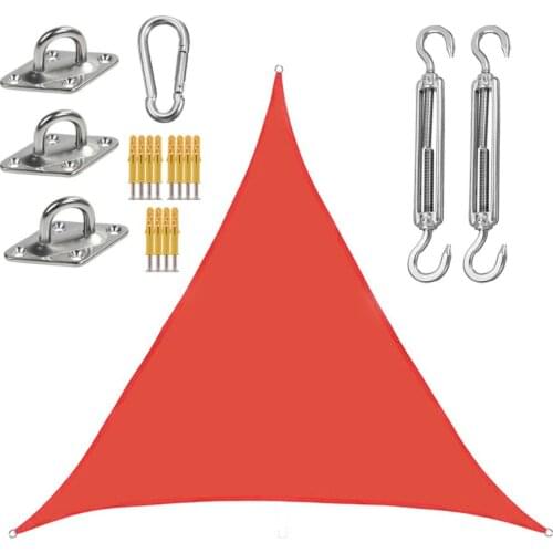 Garden Shade Sail Waterproof Sun Shelter Sunshade Oxford Cloth 3 Meter Patio Windproof Tear-resistant Triangle Awning Sunscreen