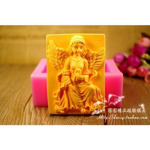 Angel Silicone Soap mold Handmade 3D silicone mould DIY Craft molds S296