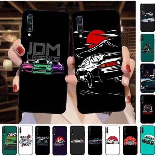 Sports car jdm drift Phone Accessories Case For Samsung Galaxy A50 A10 A20 A20E A20S A30S A40 A51 A70 A30 A6 A7 A8 A21S Cases