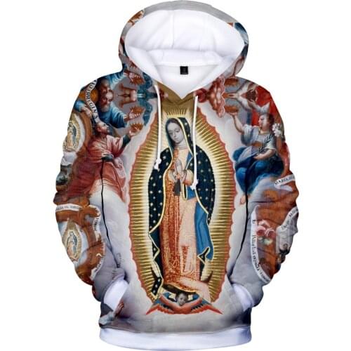 Hoodies Our Lady Of Guadalupe Virgin Mary Catholic Mexico Hoodie Sweatshirt Men Women Brand Jacket Clothes