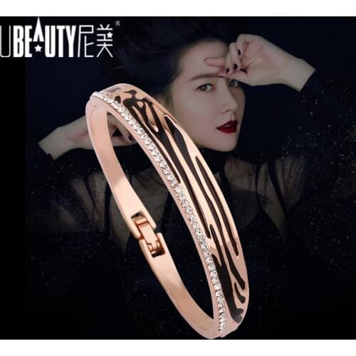 UBEAUTY Fashion Cuff Bracelet Koop Populaire Armband Voor Vrouwen Crystal Stretch Shine Wedding Bridal Gift For Women Jewelry