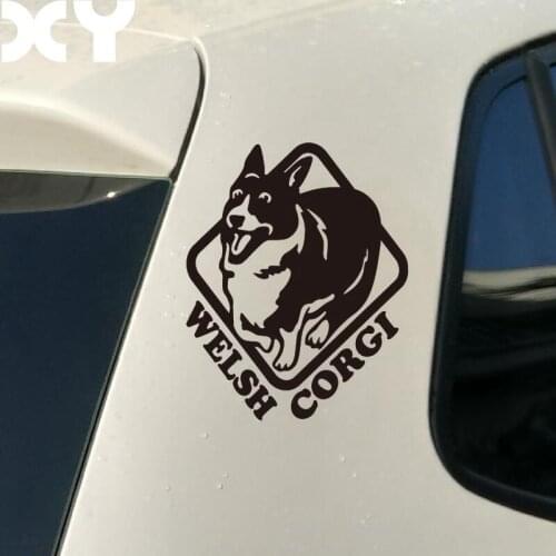 Waterproof Reflective Type car stickers motorcycle Stickers Decals Welsh Corgi Bumper Stickers For Car Accessories Car styling