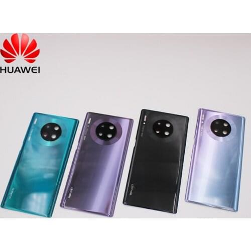 For Huawei Mate 30 Pro Battery Back Glass Cover Rear Door Housing With Camera Lens Frame For Huawei Mate30 Battery Cover