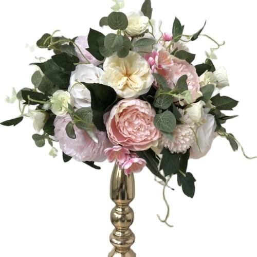 10pcs/lot Mixcolor Artificial silk rose flower wall backdrop decoration Wedding table centerpiece flower ball 30cm TONGFENG