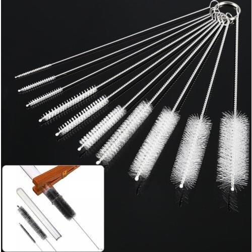 10 Pcs Mini Airbrush Tool Brush Nylon Cleaning Self-diameter Nozzle 2mm Straw Set Cleaner Cleaning Kitchen Brush Brushes Brus