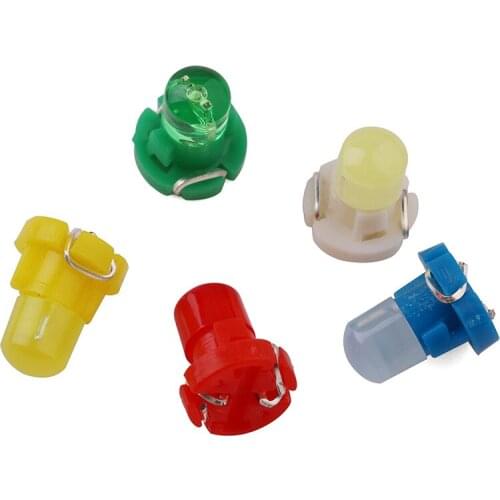 10Pcs New High Bright T3 LED Light Car Dashboard Instrument Lights Auto Gauge Speed Dash Bulb 12V COB Led 1SMD Auto Small Lamps