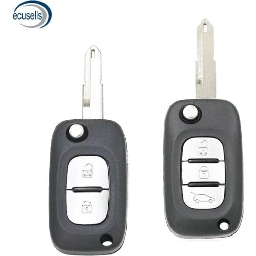 2 Button 3 Button Replacement Shell Remote Car Key Case Fob For Renault Megane Dacia Modus Espace Duster Clio NE72 Blade