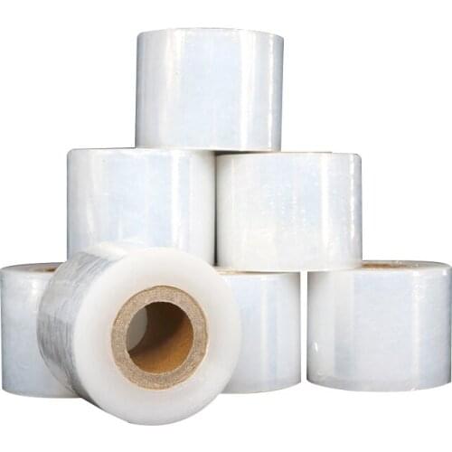 2PCS 3cm * 150m PE Small Roll Stretch Film Sealing Plastic Wrap Leak-Proof Industrial Stretch Grafting Membrane