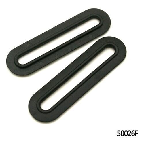 200pcs black POM plastic oval rings case bag series inner width 48mm bag accessories 50026F