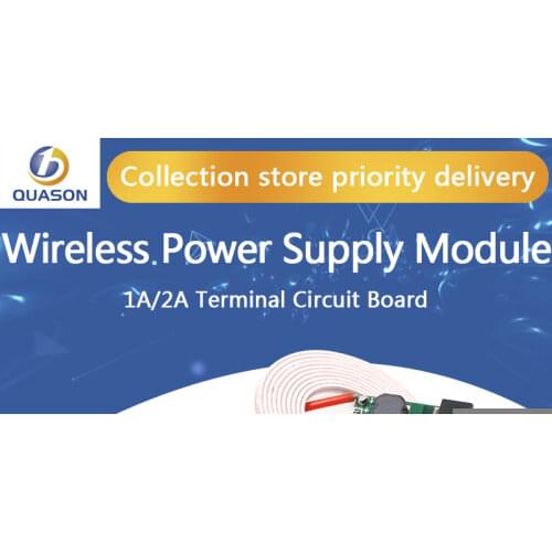 5V 1A/2A Wireless Power Supply Module Wireless Charger Module Transmitter Receiver Terminal Circuit Board Module for DIY Phone