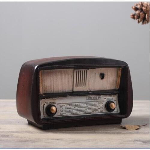 Antique looking Resin radio mold Vintage Style shop decor Radio Model Coffee Bar decor Resin Coin Saver