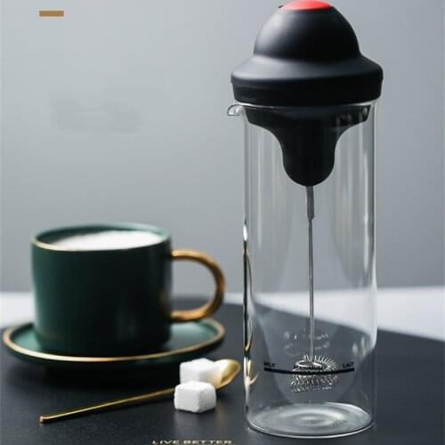 Dry Battery Type Automatic Household Milk Shaker Latte Coffee Beverage Mixing Cup Cream Cappuccino Blender