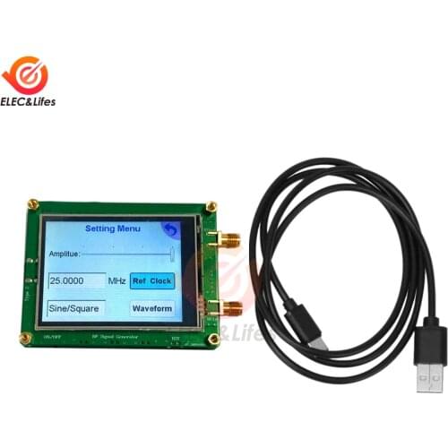 Full Touch Screen RF Signal Source 35-4400M ADF4350 ADF4351 Digital Signal Generator Wave/ Point Frequency Sweep PC Controllable