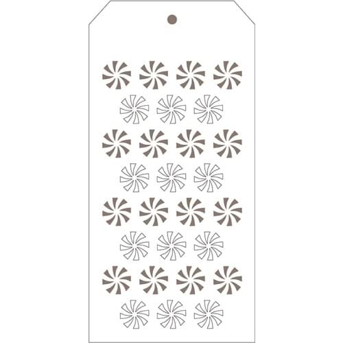 2021 New Label Tag Plastic Stencil For DIY Craft Making Windmill Pattern Card Scrapbooking No Metal Cutting Dies and Stamps Sets