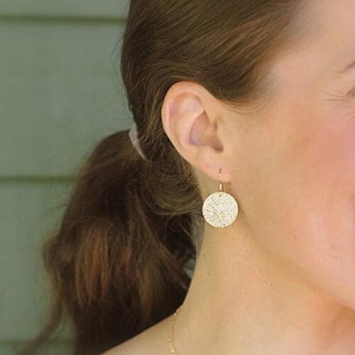 Женские золотые серьги FLTMRH China At AliExpress