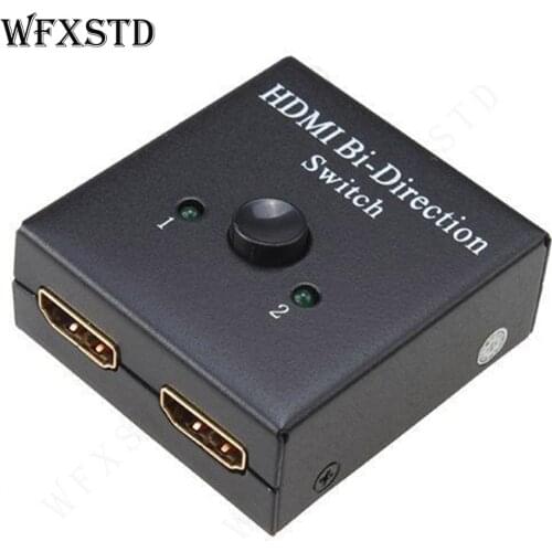 HDMI Bi-direction Switch 2 in 1 out switch or 1 in 2 out splitter by manual control