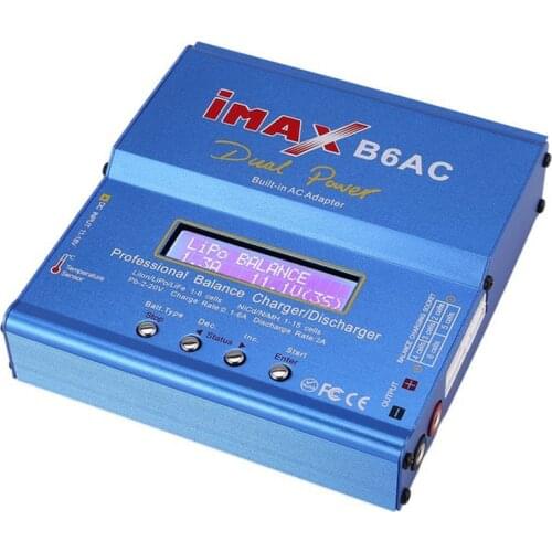 IMAX B6/6AC EU/US 80W 6A Lipo NiMh Li-ion Ni-Cd RC Balance Charger10W 2A Discharger with15V/6A AC/DC Adapter forRC Model Battery