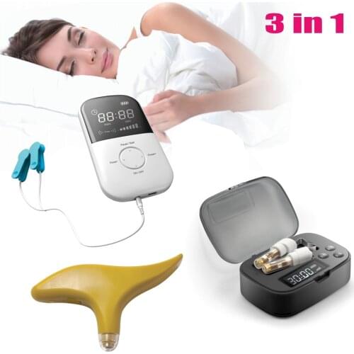 LASTEK 3 in 1 Kit Anxiety Insomnia CES Therapy Device + 808nm Meridian Dredging Laser Acupuncture Tool + Rhinitis Treatment Box