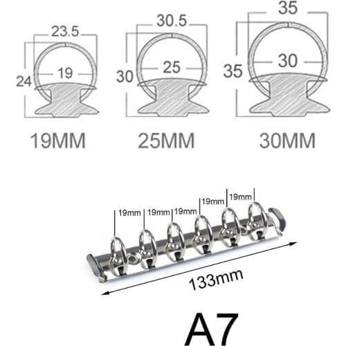 Metal Spiral Rings Binder Clip With 2 Pairs of Screw For Diary Notebook Planner A5 A6 Persoanl A7 Binder Clip File Folder