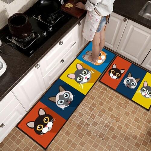 Waterproof Oilproof Kitchen Mat Antislip Bath Mat Soft Bedroom Floor Mat Living Room Carpet Doormat Kitchen Rug