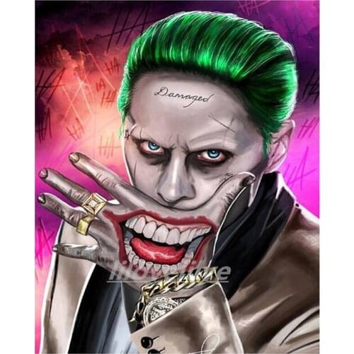 New Arrivals 5D DIY Full Round/Square Diamond Painting Joker 3D Embroidery Cross Stitch Rhinestone Mosaic Home Decor Art Y239