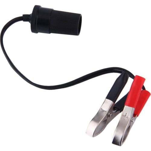 New 12 Volt Battery Terminal Clip-on Cigar Cigarette Lighter Power Socket Adapter Plug Car Boat Van For Camping High Quality