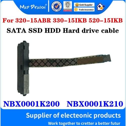 New SATA HDD hard drive cable connector For Lenovo 320-15 320-15ABR 330-15IKB 520-15IKB SSD HDD cable NBX0001K200 NBX0001K210