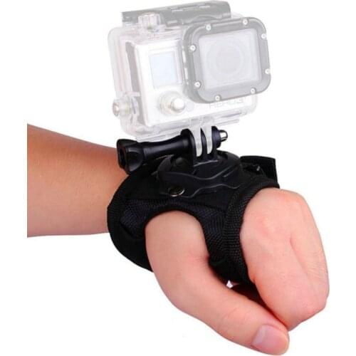 Glove Wrist Band 360 Degree Swivel Rotation Hand Strap Belt Tripod Mount For GoPro Hero 9 8 7 6 5 4 3+ For Go Pro SJCAM GP127L
