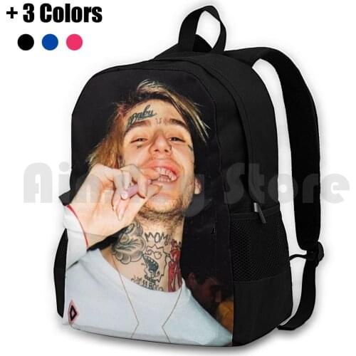 Rip Lil Peep Outdoor Hiking Backpack Waterproof Camping Travel Lil Peep Peep Lil Peep Lil Tracy Lil Lil Tracy New Lil Peep Lil