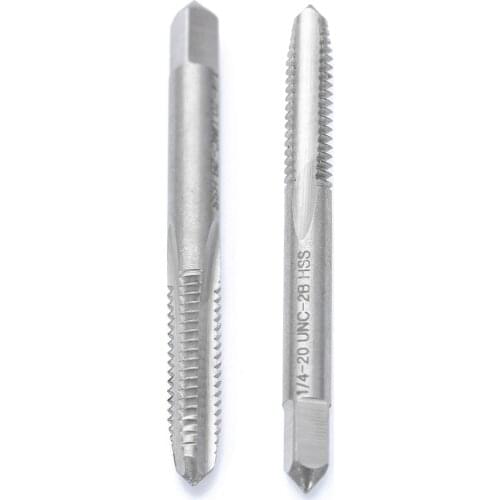 HSS Thread Tap Tapping Tool 1/4-20 UNC-2B Right Hand Thread Drill Screw Tap Spiral Point Straight Flute For Power Tools
