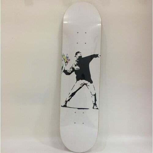 Skateboard Deck Curren Decoration Flower Bomber Throwing Flowers Boy Skateboard Art Collection Furnish and Decorate