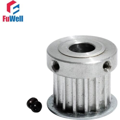 HTD 5M-15T Timing Pulley 15Teeth Gear Belt Pulley 16mm Belt Width 5/6/6.35/8/10/12mm Bore Aluminum Alloy 5M Synchronous Pulley