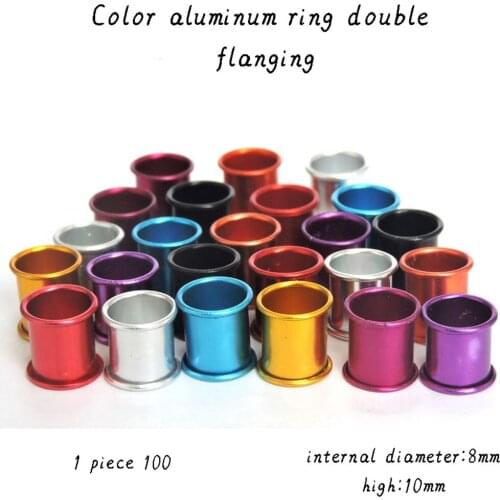 100Pcs Aluminum Pigeon Bird Foot ring Identification Race pigeons color tools