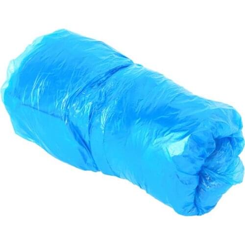 100PCS Disposable Shoe Cover Waterproof Dust-proof Boot Covers Rain Shoe Covers Plastic Boot Covers Non-slip Shoe Cover